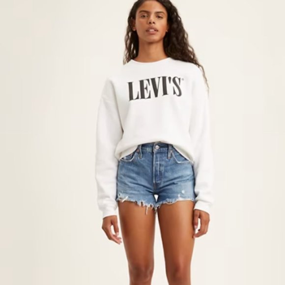 Levis's 501 High Rise Medium Wash - Picture 1 of 10